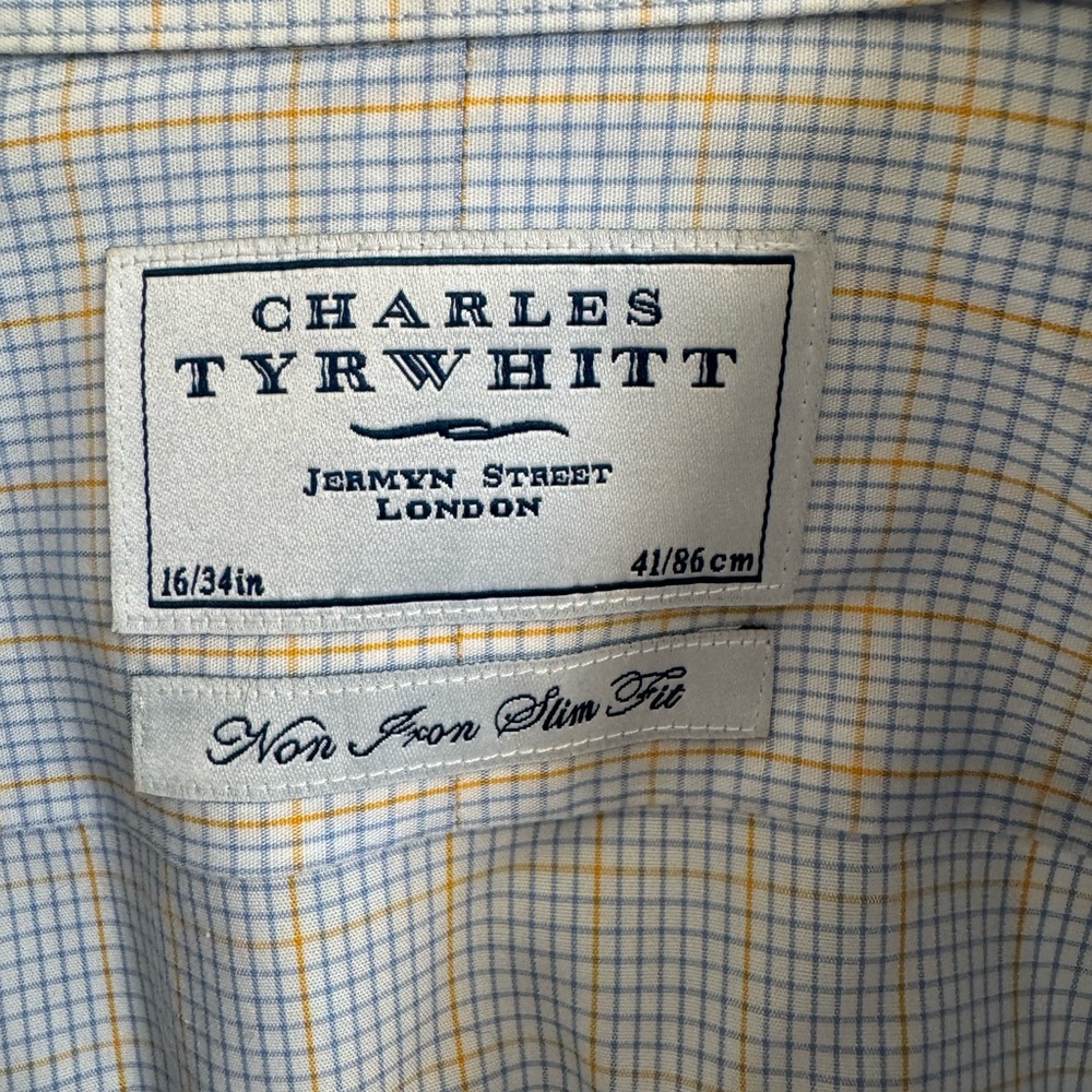 Charles Tyrwhitt Men's Checkered Dress Shirt
